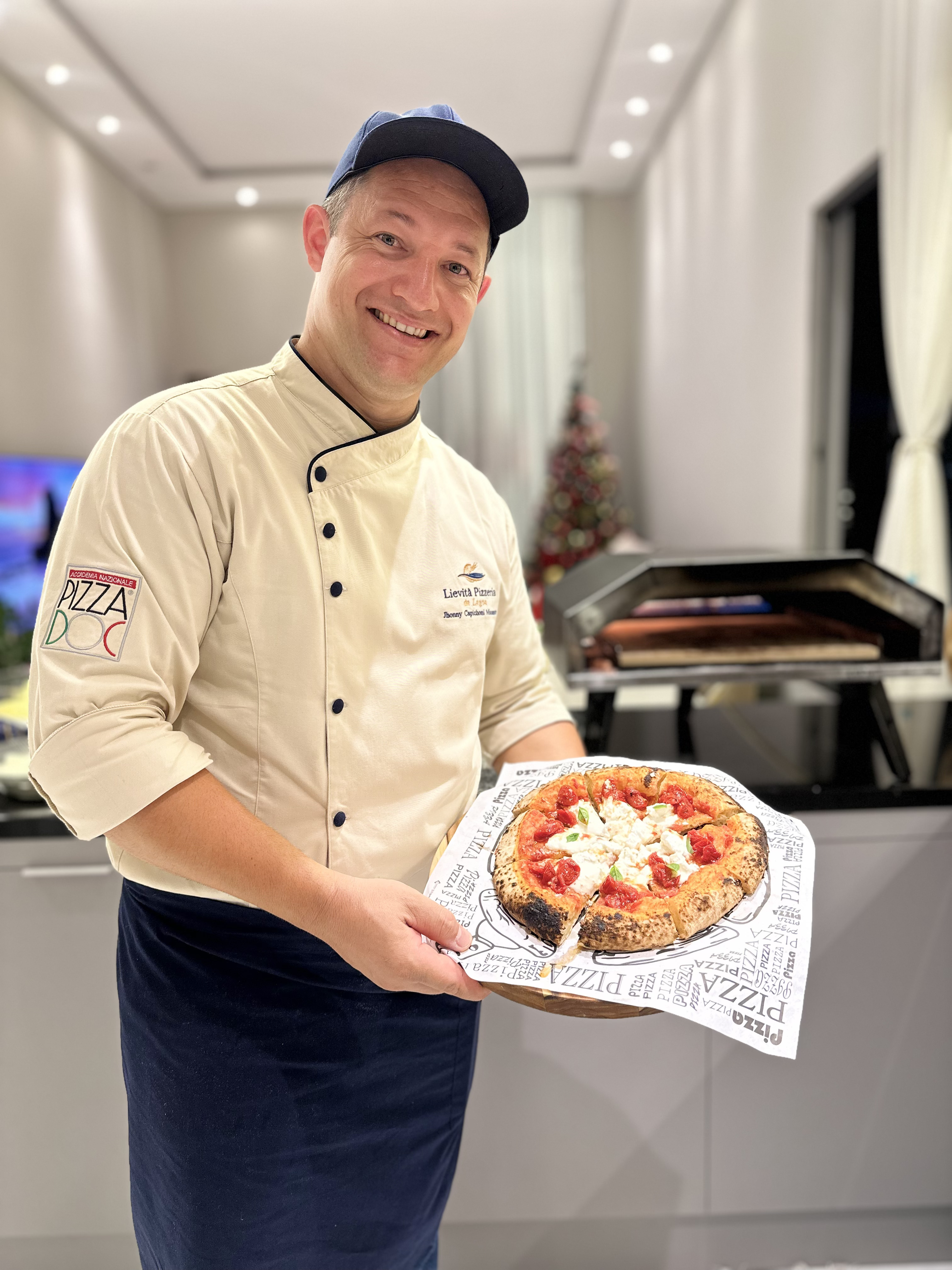 Certificação profissional do chef da Lievità com mestre pizzaiolo Dani Branca